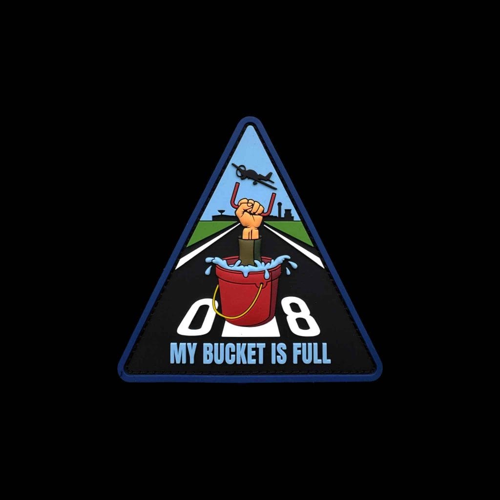 Runway Patch Pvc 727 NAS 'My Bucket Is Full' PVC Patch - Runway25