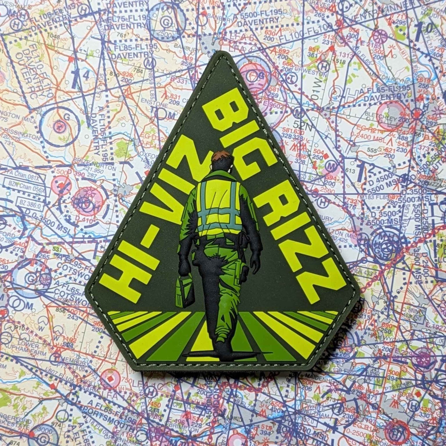 Hi-Viz Big Rizz PVC Patch - Runway25
