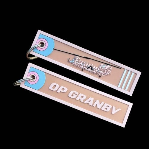 Op Granby: Chinook PVC Keyring