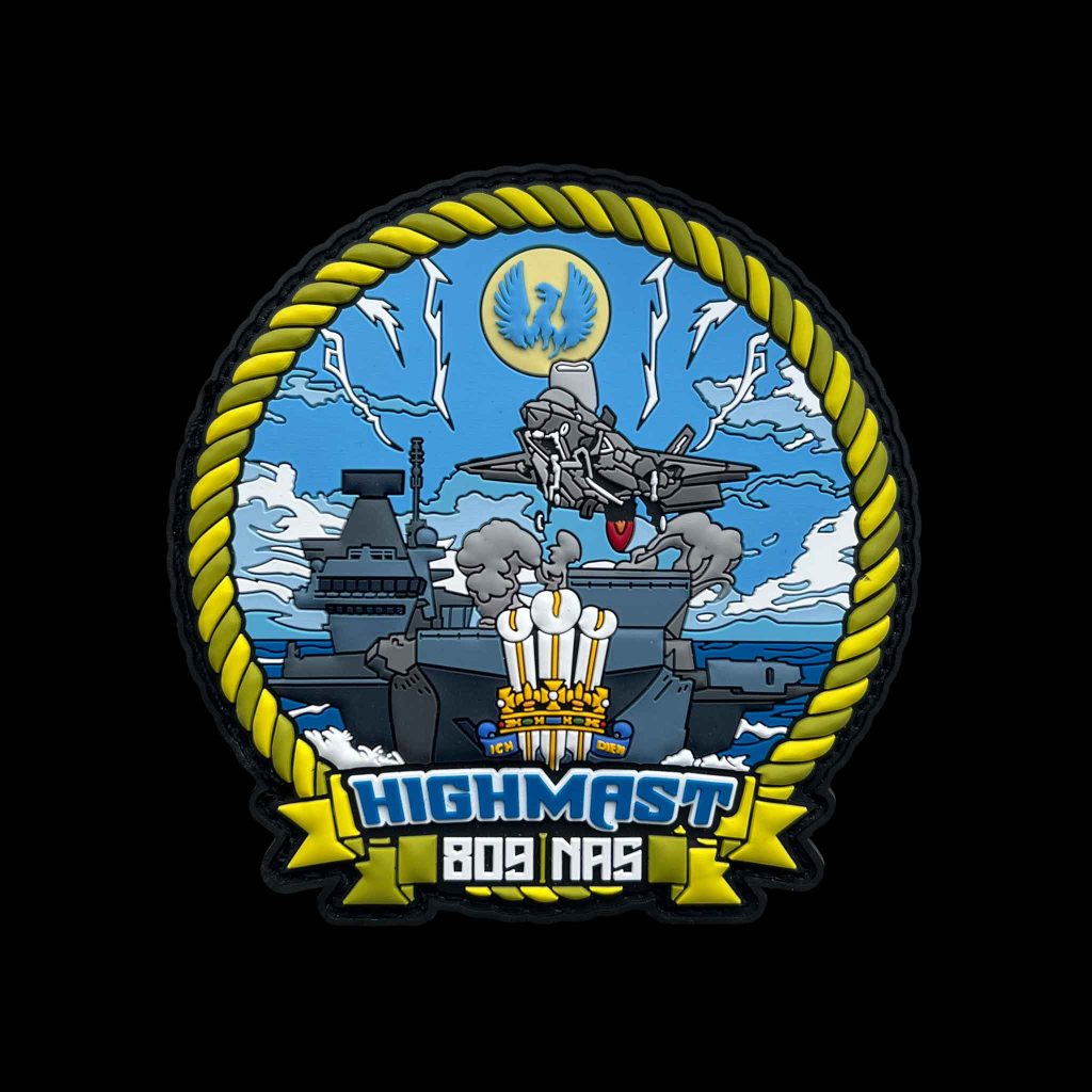 イギリス空軍 809飛行隊 ハイマスト作戦 パッチ 809-NAS-Op-Highmast-PVC-Patch-