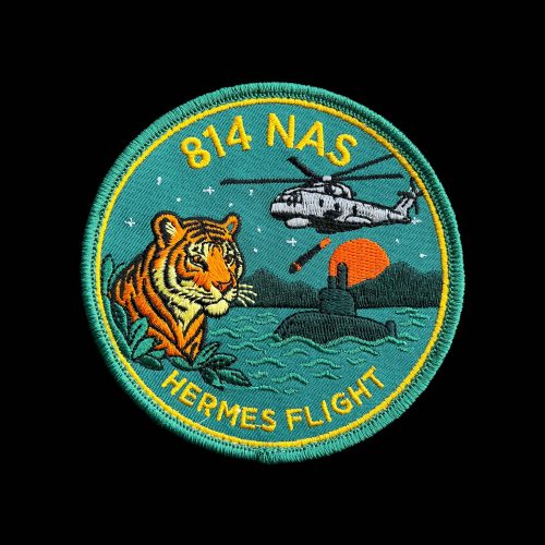 814 NAS Hermes Flight 'Operation Highmast' (Green) Patch