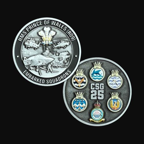 HMS PWLS 'Operation Highmast' Carrier Air Group Coin