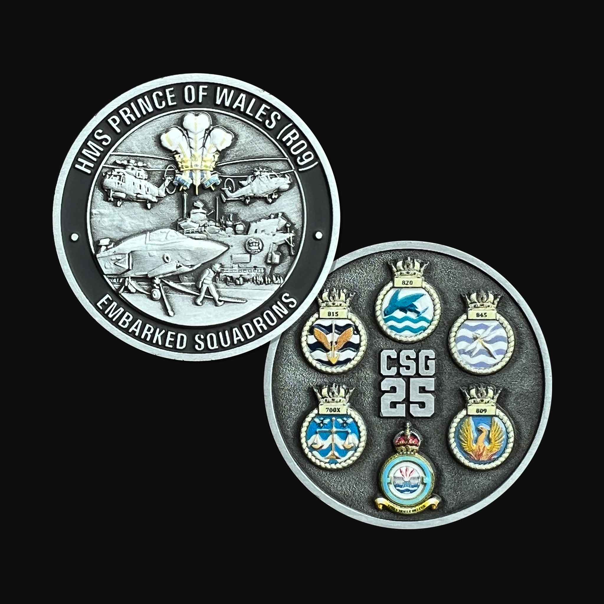 HMS PWLS 'Operation Highmast' Carrier Air Group Coin