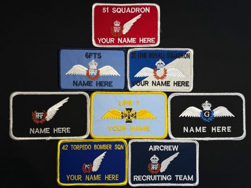 Royal Air Force Name Badge