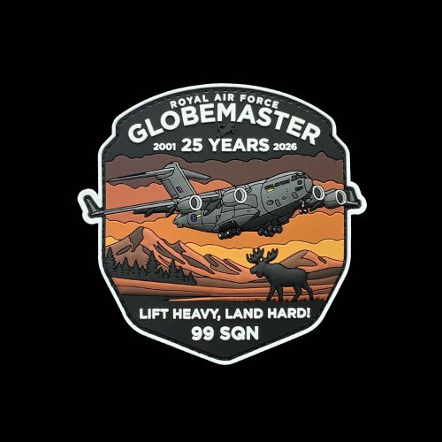 99 Sqn 25 Years of RAF Service (Sunset) PVC Patch