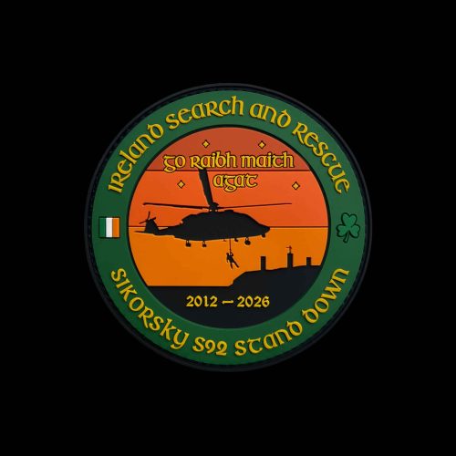 Ireland Sikorsky S92 Search and Rescue Stand Down PVC Patch
