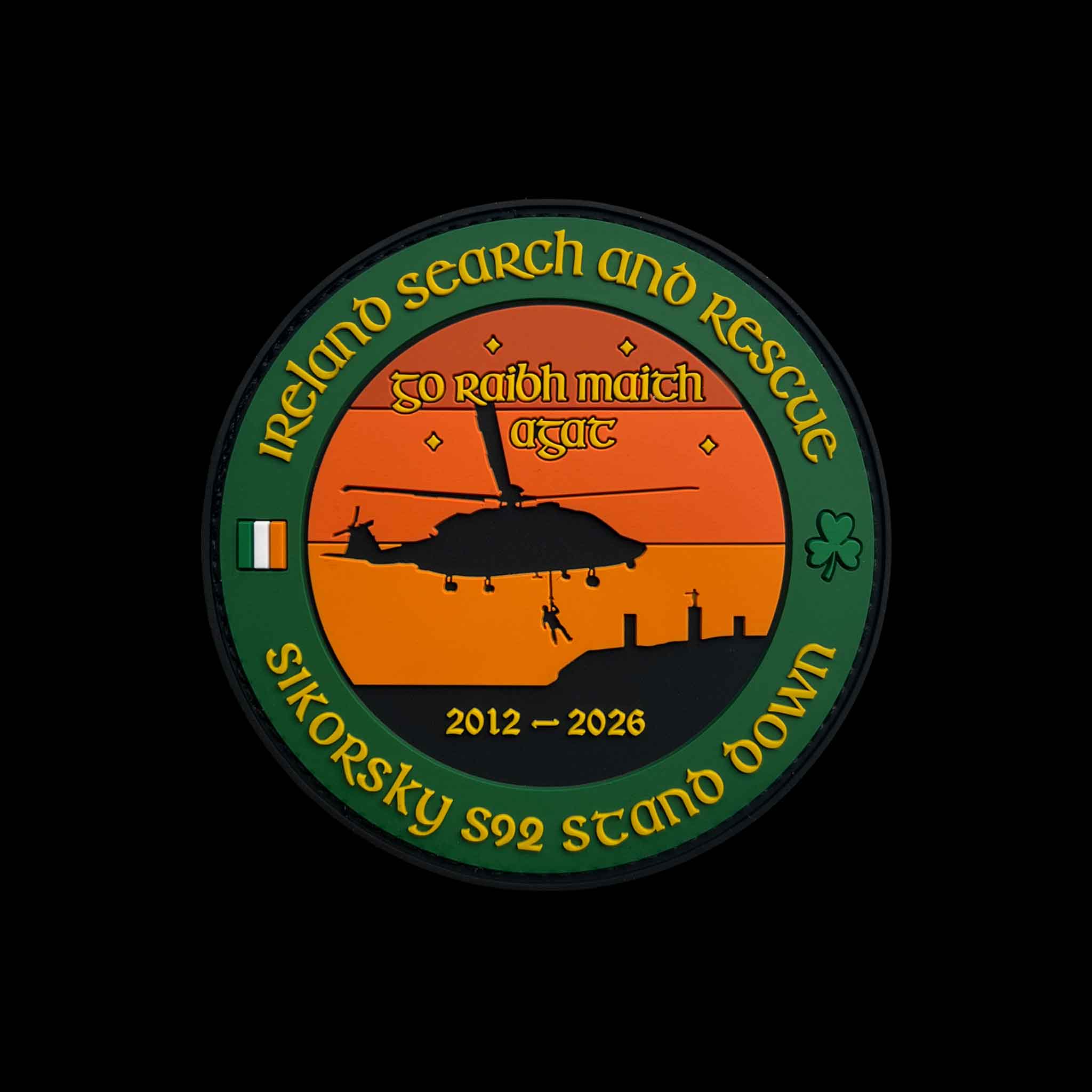 Ireland Sikorsky S92 Search and Rescue Stand Down PVC Patch