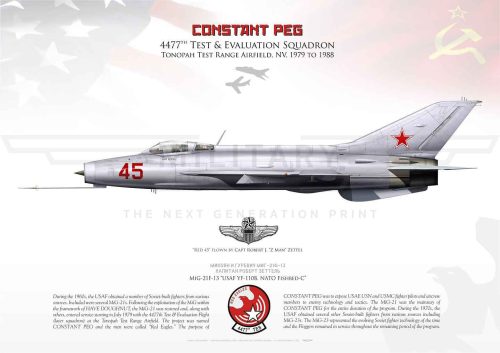 MiG 21 'Red 45' Print