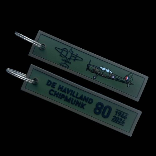 Chipmunk 80th PVC Keyring - Army Camo