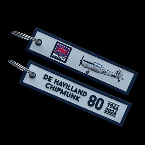 Chipmunk 80th PVC Keyring - BRIXMIS