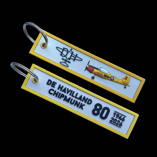Chipmunk 80th PVC Keyring - RCAF