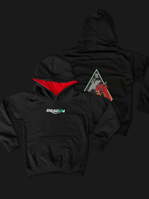 Dragon01 Black Kids Hoodie