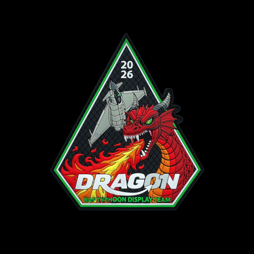 RAF Typhoon Display Team 2026 Spearhead PVC Patch
