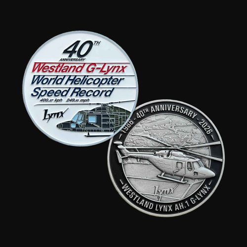 G-LYNX 40th Anniversary World Helicopter Speed Record Commemorative Coin