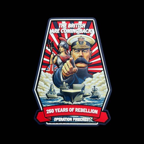 HMS PWLS Op Firecrest 250 Years of Rebellion PVC Patch