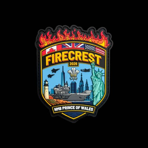HMS PWLS Op Firecrest Shield PVC Patch