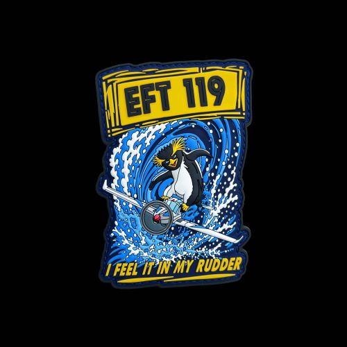 RAF EFT 119 'I Feel It In My Rudder' PVC Patch