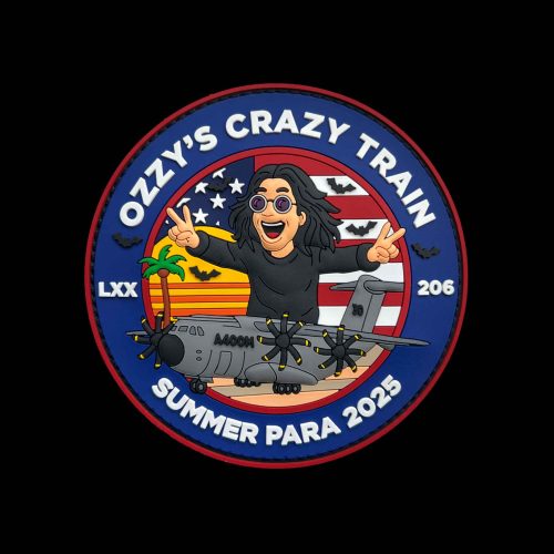 70 and 206 Sqn Ozzy's Crazy Train PVC Patch