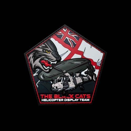 Black Cats Helicopter Display Team Pentagon PVC Patch