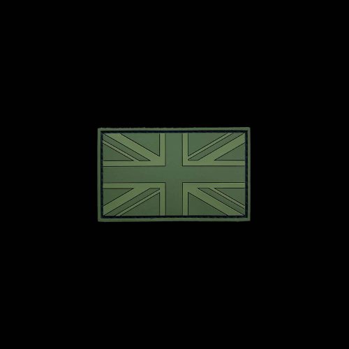 Union Jack Flag (Tac Green) PVC Patch